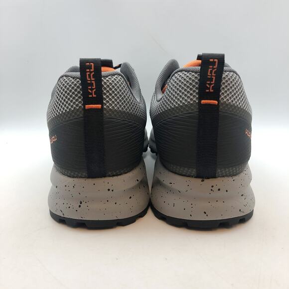 Kuru Mens ATOM TRAIL Athletic Sneaker Size 10.5 Lead Gray Orange Spice NIB